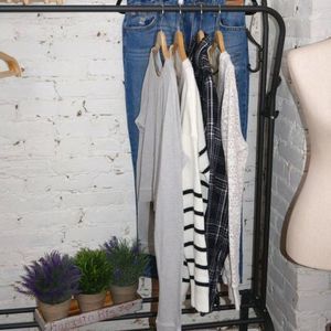 𝅺💥 Aero Mom Jeans pre-styled LOT 💥